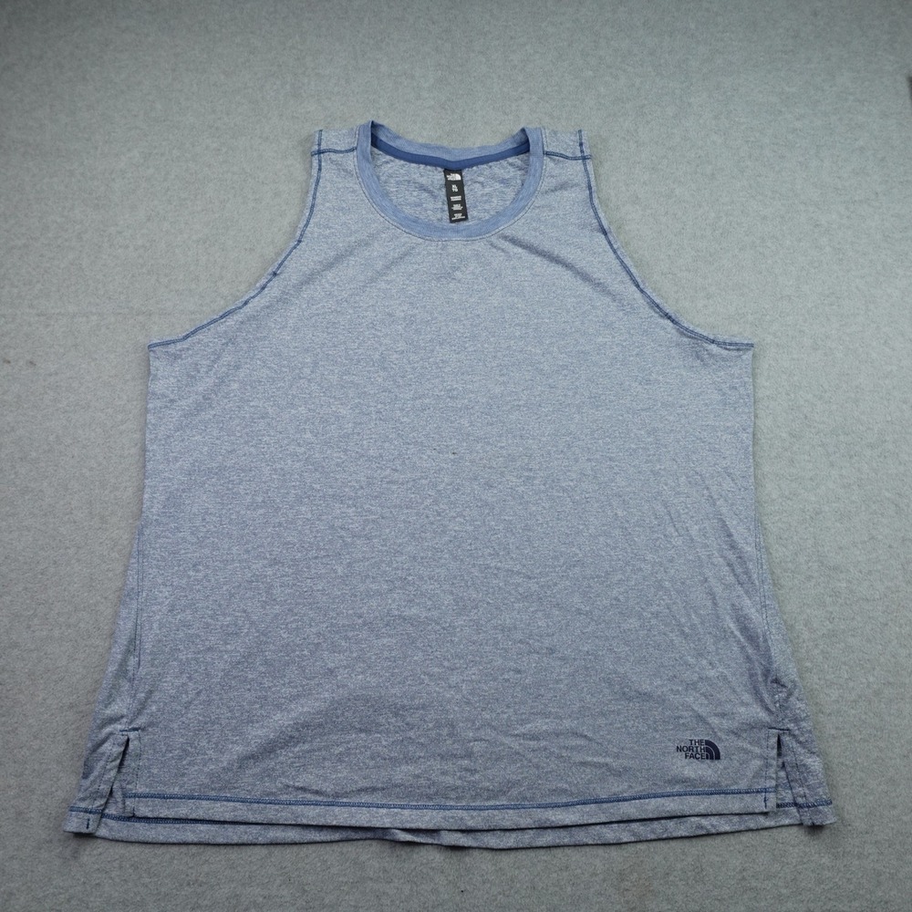The North Face Tank Top Womens XL Blue Heathered Activewear Athletic Top